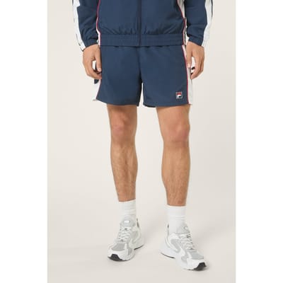 FILA Pistoia Loose Blocked Woven Shorts Black Iris-bright White Taglia: S | Pantaloncini Outlet | Uomo | Nero