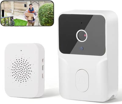Draadloze Videodeurbel - Wifi Camera - Veilig Huis - IP65 Waterdicht - 1080p HD - Zwart