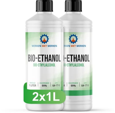 Bio-Ethanol 99% - 2 x 1 liter - Bio brandstof