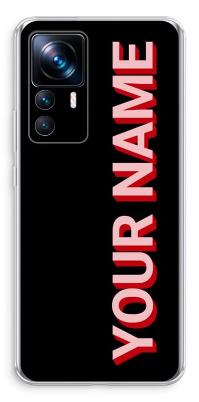 Gepersonaliseerd - Case Company® - Hoesje geschikt voor Xiaomi 12T hoesje - Namecase - Soft Cover Telefoonhoesje - Bescherming aan alle Kanten en Schermrand