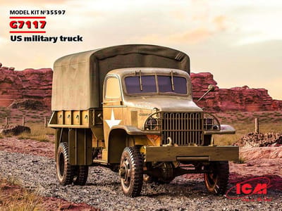 ICM Modelbouwpakket Militaire voertuigen - 35597 G7117 US military truck Plastic - 1:35 - Modelbouw