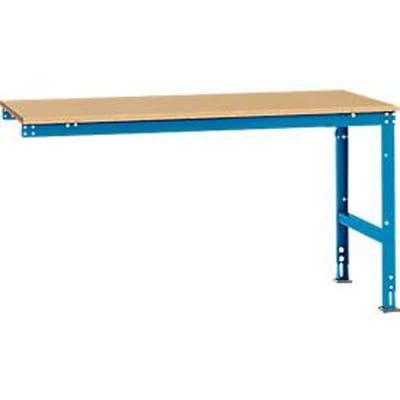 Manuflex aanbouwtafel UNIVERSAL Standaard, tafelblad multiplex, 1750 x 1000, lichtblauw