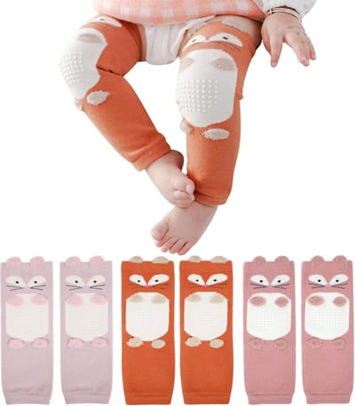 3-Pack Beenwarmers voor Peuters en Baby's met Schattig Dierenmotief - One Size 0-3 Jaar