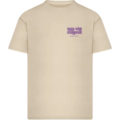 Mister Tee - Rule The Streets Oversize Heren Tshirt - XS - Creme