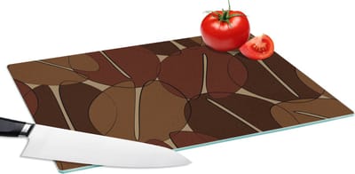 Glazen Snijplank - 39x28 - Koffiebonen - Patronen - Coffee - Snijplanken Glas