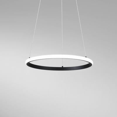 Luce Ambiente Design LED hanglamp Axis, Ø 40 cm, zwart, metaal, CCT