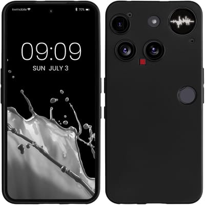 kwmobile telefoonhoesje geschikt voor Nothing Phone 3 - Hoesje voor smartphone - Precisie camera uitsnede - In mat zwart