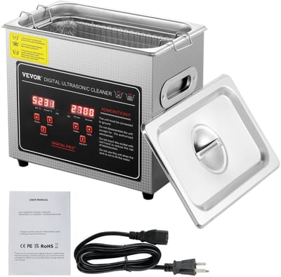 Aafinity Ultrasoon Reiniger - Ultrasoon - Reiniger - 2L - 17.5 x 16.5 x 19cm - Roestvrijstaal - Kan tegen olie - verwarmingsfunctie van 40 kHz
