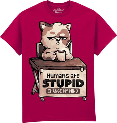 Humans Are Stupid The Coloured House T-shirt XXL
