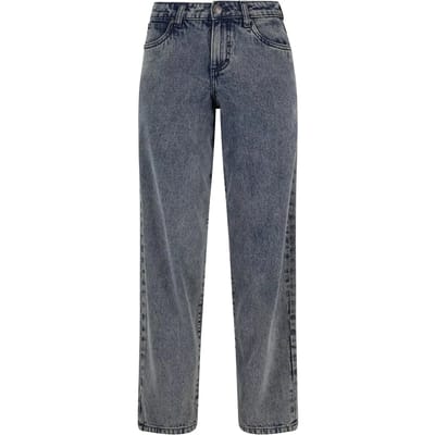 Urban Classics Ladies Mid Waist 90´s Jeans Jeans blauw W29L32 - Katoen - Basics