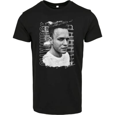 Merchcode Olly Murs - Lyrics Heren T-shirt - XS - Zwart