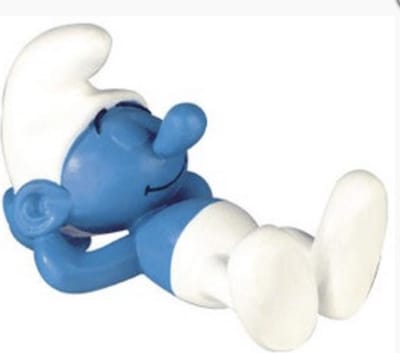 Plastoy luilak smurfen figuurtje +/- 10cm (Verzamelfiguur)