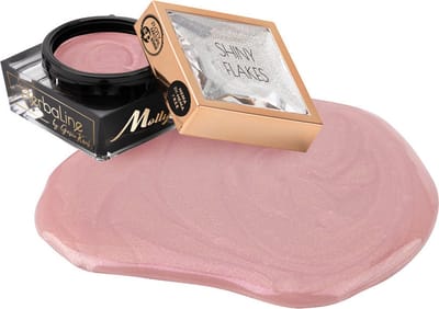 MollyLac HerbaLine Shiny Flakes - Nagel Gel - HEMA Vrij - Theeboomolie - 15g