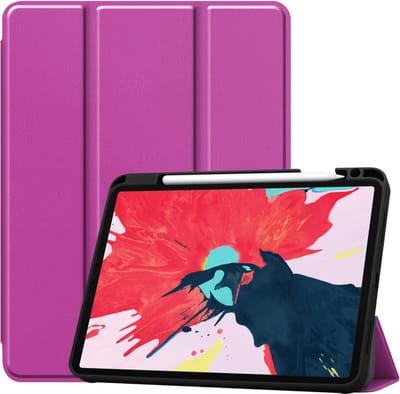 Peachy Trifold hoes geschikt voor iPad Pro 11 inch (2018 2020 2021 2022) & iPad Air 4 en 5 - paars