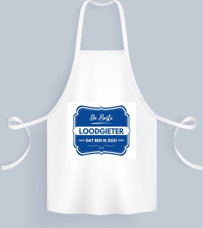 Akyol - de beste loodgieter Keukenschort - Loodgieter - loodgieters - werk - afscheidscadeau - verjaardagscadeau - kado - 82 bij 71 cm