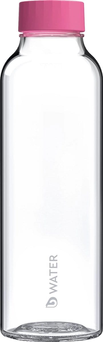 BWT naked b Water Glass Bottle| Hoogwaardig & robuust glas – smaakneutraal & BPA-vrij | Met lekvrije afsluiter | Doorzichtig design benadrukt frisheid | Vaatwasmachinebestendig | Duurzaam alternatief voor wegwerpplastic
