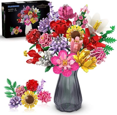 Bloemenboeket Bouwset voor Creatieve Decoratie en Cadeaus