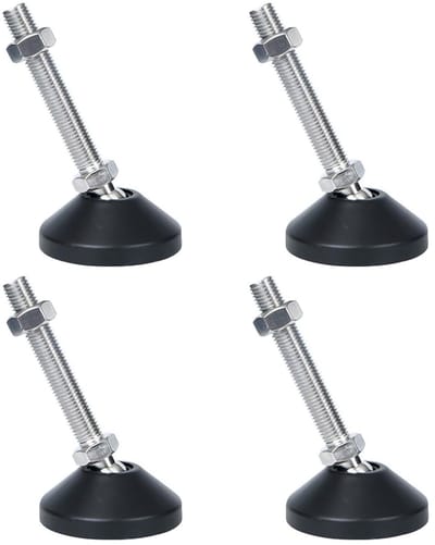 Dailygoods- Nivelleringsvoeten set van 4 - Instelbare Draadnivellering - Antislip Meubelnivellering - Hoogte Verstelbaar - 360 Graden Draaibaar - Geschikt voor Werkbanken - Meubelpoten