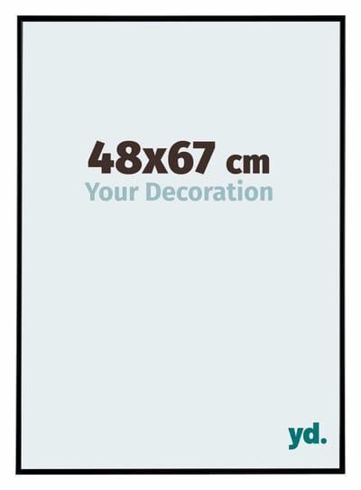 Your Decoration - Fotolijst 48x67 cm - Kunststof - Zwart Mat - Evry