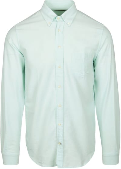 Steppin' Out Overhemd Oxford Borstzak Lichtgroen - Maat XXL - Heren - Casual Shirt