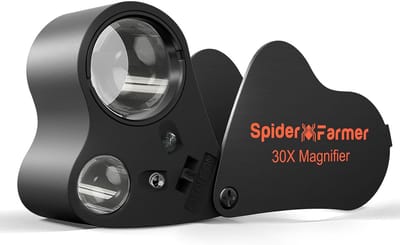 Opvouwbare Zakloep met LED Licht - 30x 60x Vergrootglas voor Sieraden, Planten, Insecten en Postzegels