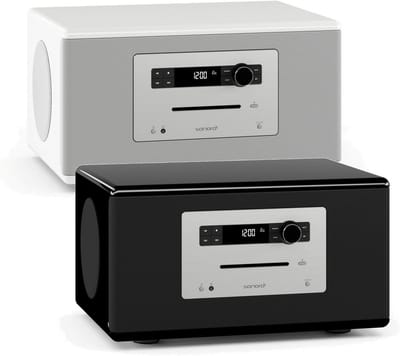 Sonoro HiFi Black - High-end 3-Way Hi-Fi Stereo Music System with Bluetooth, Optical Digital Input, FM/DAB/DAB+ Radio, CD, Pre-Installed Meditation and Relax Content