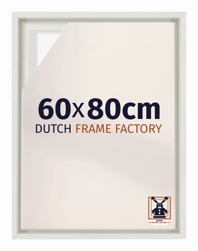 Baklijst 60x80 cm - Wit Mat - Geschikt voor Canvasdoek - MDF Baklijst Lausanne