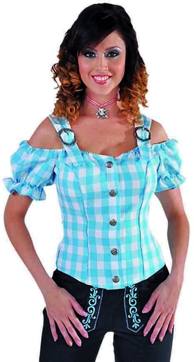 Magic Design Blouse Tirools Dames Polyester Turquoise Maat Xs