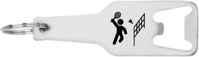Akyol - badminton flesopener - Badminton - sporters - inclusief kaart - sport cadeau - sporten - leuk kado voor je sporter om te geven - 105 x 25mm