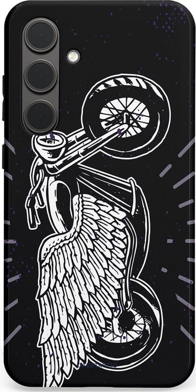 Casetastic Hoesje Geschikt voor Samsung S24 Plus - Stijlvolle Beschermende Duo-layer Case - Retro highway