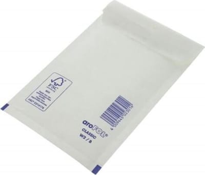 Luchtkussenenveloppen - B/12 - 120 x 215 mm - Wit - 50 stuks