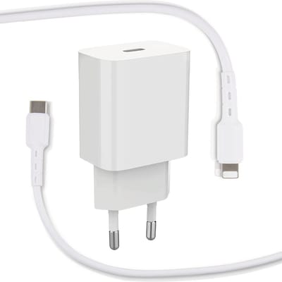 Snel Oplader geschikt voor iPhone 14 13 12 11 X Set Snellader 1 Meter Power Delivery Betrouwbaar Lange Levensduur
