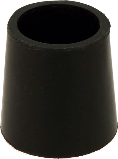 Beschermdoppen voor poten - Meubeldopjes vloerbeschermers - Vloeren beschermen - Duurzaam rubber materiaal - 25 mm diameter - Zwart