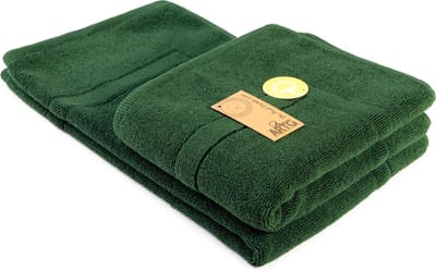 ARTG® Towelzz - Badmat - 100% Katoen - Zware kwaliteit - 50 x 80 cm -  Donkergroen - Dark Green