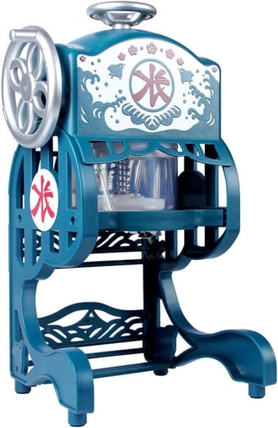Mini IJsmachine - Snijmachine Sneeuwvlok - Drankjes Koelen - Elektrische Bediening - 1500 Gram - Hemelsblauw