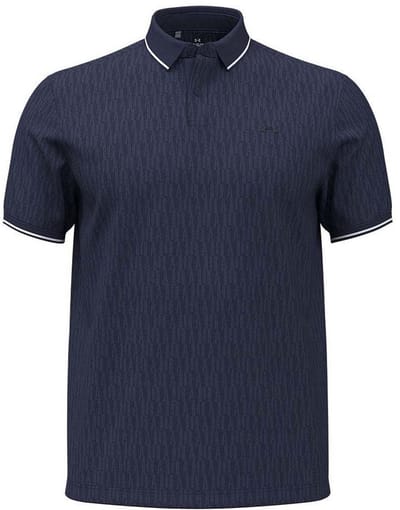 Under Armour Golf Playoff Sport Jacquard Korte Mouw Poloshirt Blauw M Man