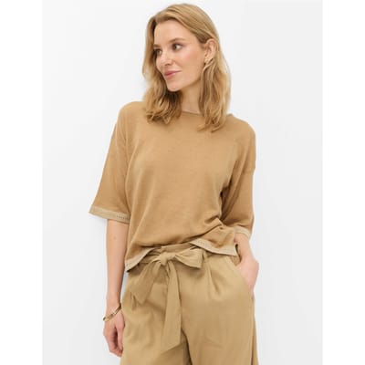 Brax Dames Shirt  Style NOEMI golden beige, beige, maat 32