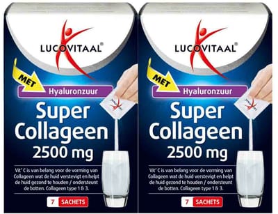 Lucovitaal Super Collageen Sachets 2000 mg - 2 x 7 sachets - Voordeelverpakking
