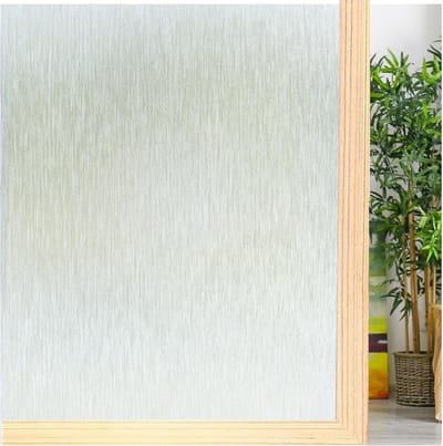 Zelfklevende Raamfolie - Raamfolie - 40 x 200 cm - Inkijk - Statisch - Melkglas - Voor thuiskantoor