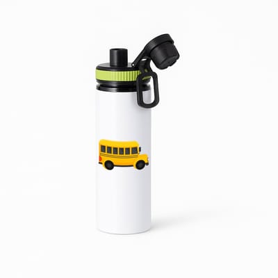 Hacebo® - Bussen waterfles met draaidop groen - Auto - Buschauffeurs - Schoolbus - buschauffeuse - water fles - 850ML