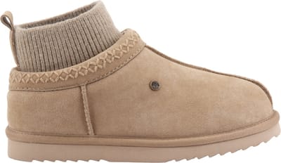 Warmbat Zanthus Pantoffel - Dames wollen pantoffel - Stone