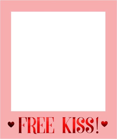 Partydeco - Selfie Frame FREE KISS