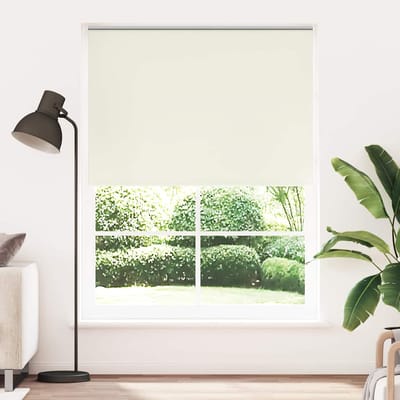 vidaXL - Rolgordijn - verduisterend - 164,4x230 - cm - gebroken - wit