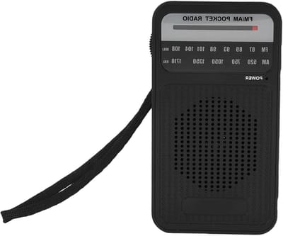 Draagbare Radio - AM FM Ontvanger - Reizen Buiten - Anti-interferentie Chip - 148 x 85 cm - Zwart