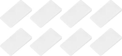 Rubberen Deurstoppers - Deurwiggen Antislip - Vloer Beschermen - Zacht Krasvrij Materiaal - 8 stuks - Wit