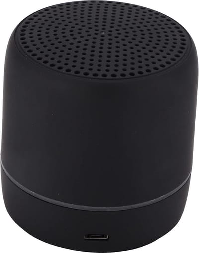 Draagbare Bluetooth Speaker - Mini Speaker - Muziek Luisteren - 360 Graden Geluid - 6 cm - Zwart