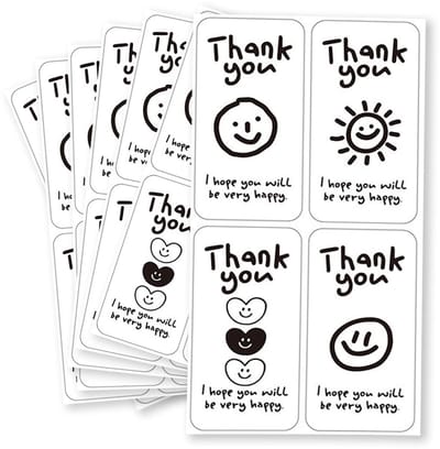 Dailygoods - 100 Stuks Gepersonaliseerde Bedankstickers voor Diverse Gelegenheden