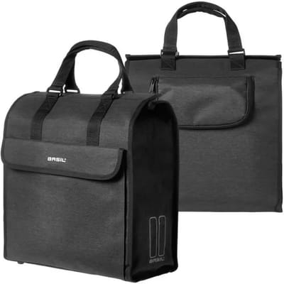 Basil Mira Fietsshopper - Enkele fietstas - Zwart - 17 Liter
