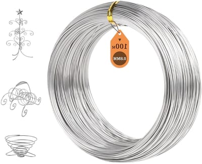 Roestvrijstalen Draad Ø 0,8 mm - 100 m Lengte, Voor DIY Klussen, Tuinbedrading en Sieraden Maken