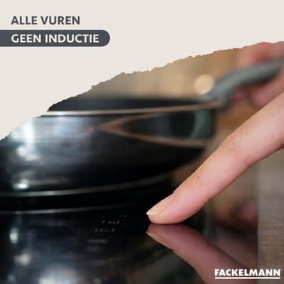 Set pan 20 cm roestvrij staal en 6 Fackelmann Geneva keukengerei